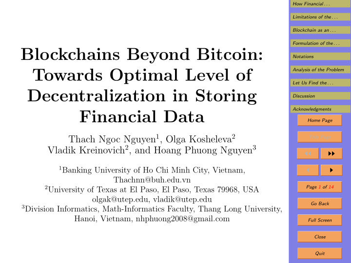 blockchains beyond bitcoin