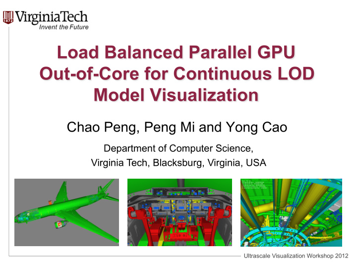 load balanced parallel gpu out of core for continuous lod