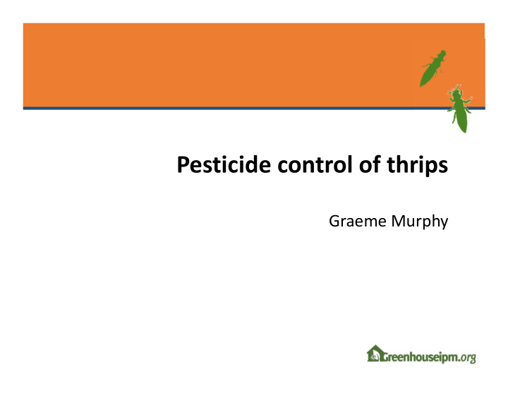pesticide control of thrips
