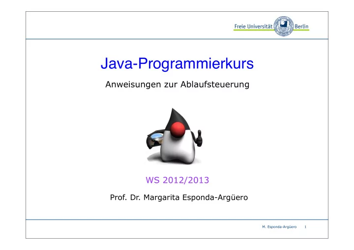 java programmierkurs