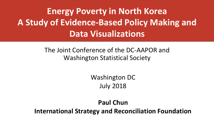 a study of evidence based policy making and