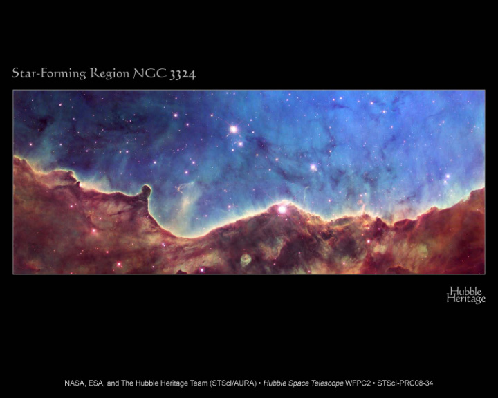 star forming region in carina ngc 3582 from astronomy