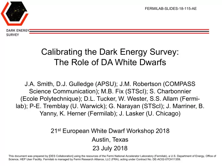 the role of da white dwarfs