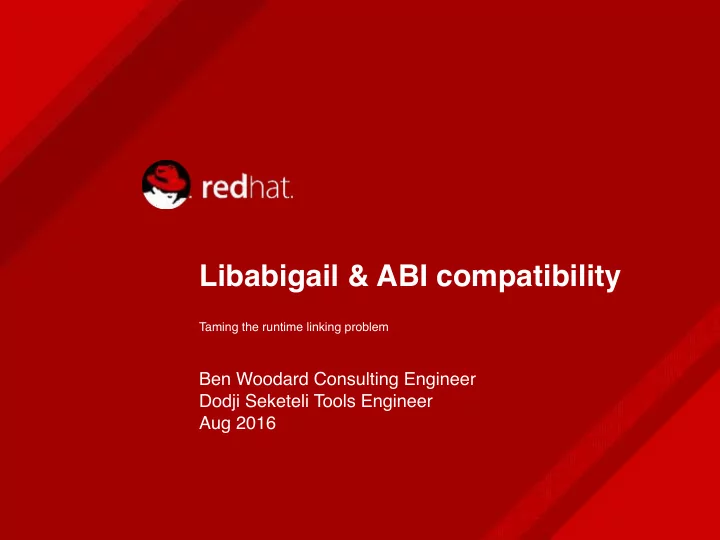 libabigail abi compatibility