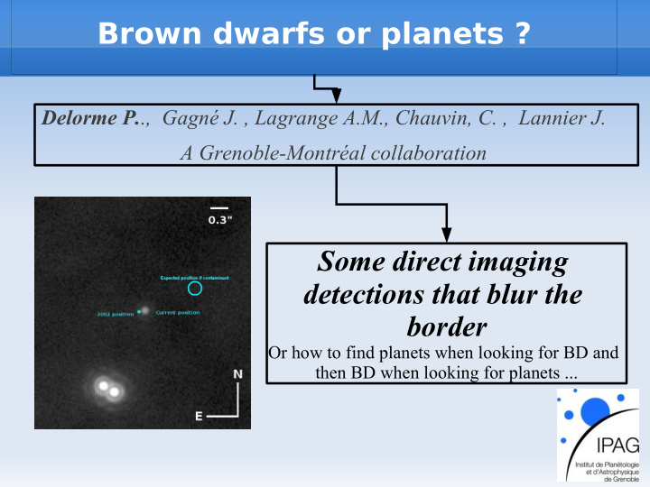 brown dwarfs or planets