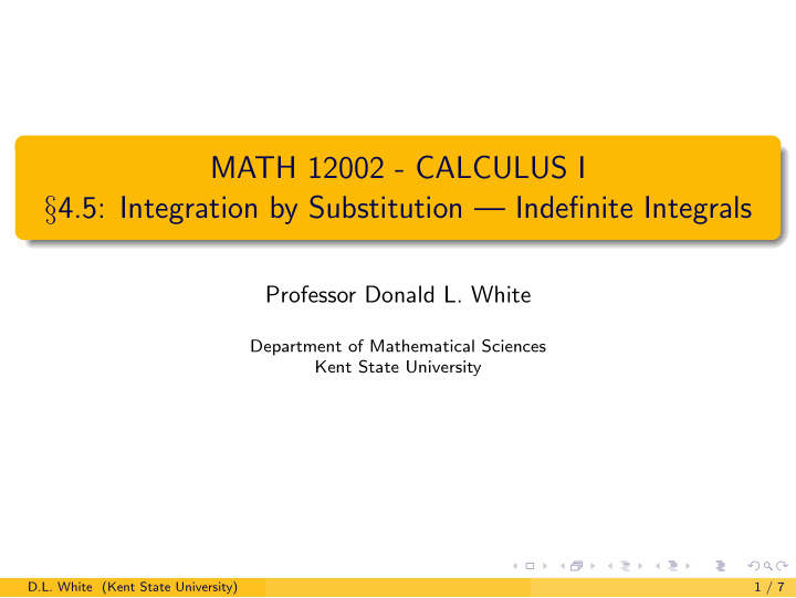 math 12002 calculus i 4 5 integration by substitution