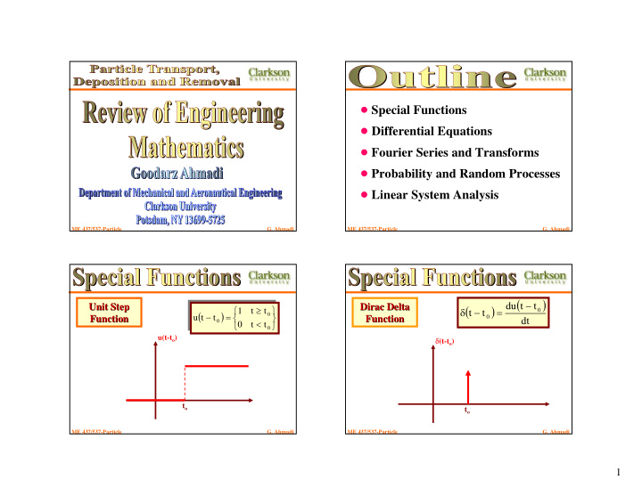 special functions differential equations fourier series