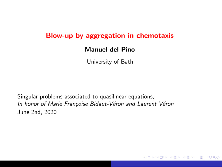 blow up by aggregation in chemotaxis
