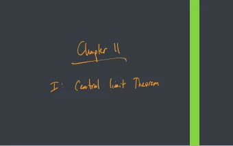 Chapter  Theorem  limit  Central  I  :  tasting characterizations of weak convergence of equivalent