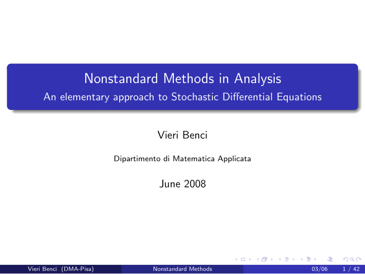 nonstandard methods in analysis