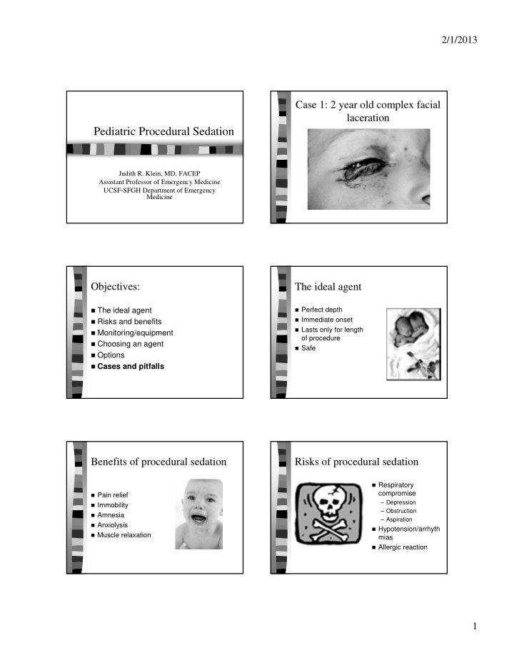 pediatric procedural sedation