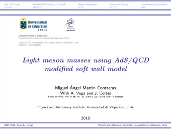 Light meson masses using AdS/QCD  modified soft wall model  Miguel   Angel Mart  n Contreras