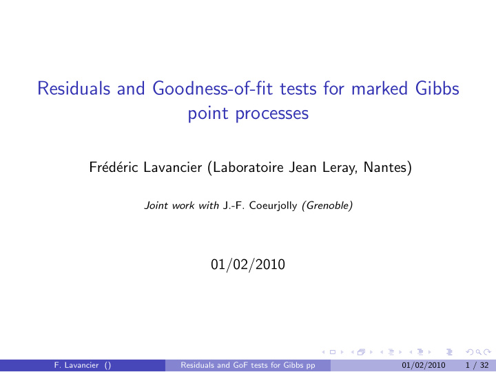 residuals and goodness of fit tests for marked gibbs