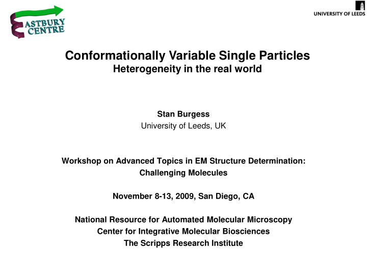 conformationally variable single particles