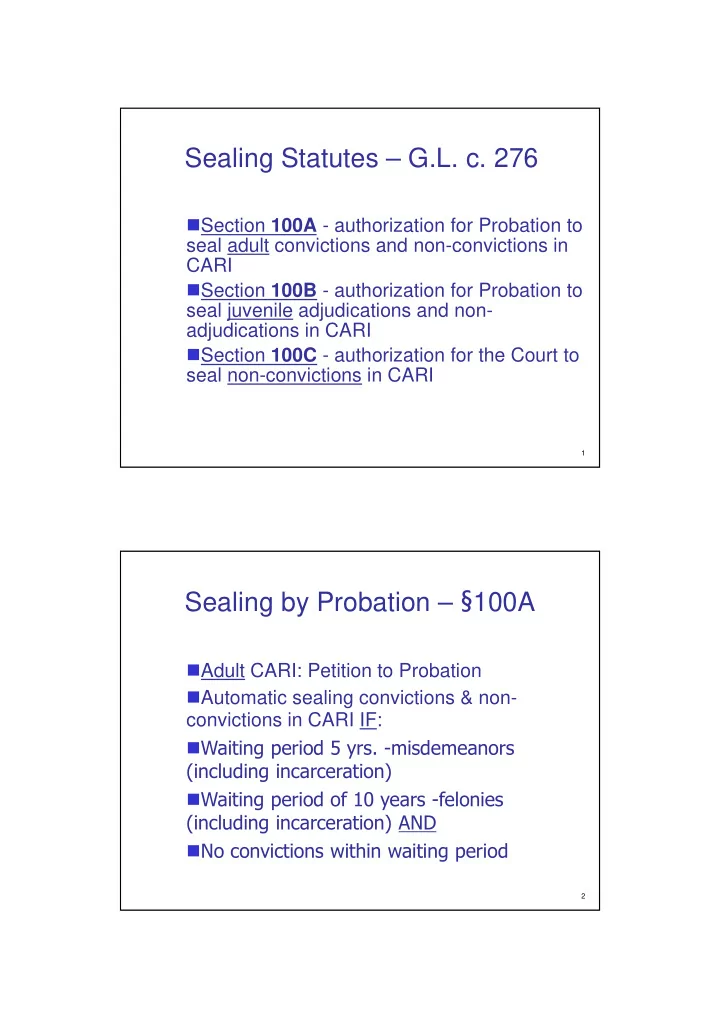 sealing statutes g l c 276