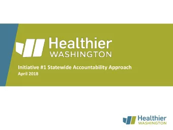 Initiative #1 Statewide Accountability Approach  April 2018  Acronym Glossary A-APM  Advanced