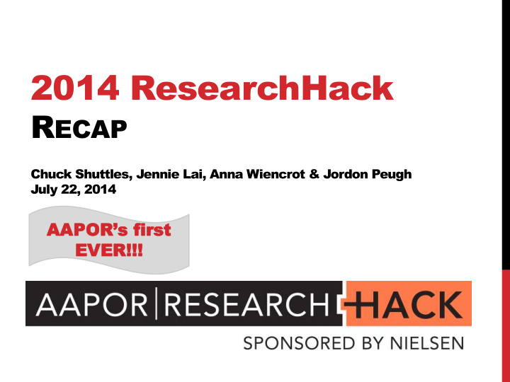 2014 researchhack