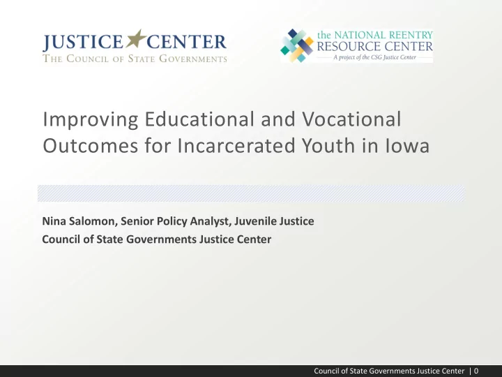 improving educational and vocational outcomes for