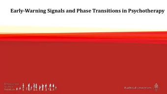 Early-Warning Signals and Phase Transitions in Psychotherapy  Early-warning signals for phase