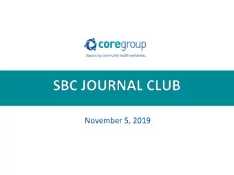 November 5, 2019  Perspective: What Does  Stunting Really Mean? A Critical  Review of the Evidence