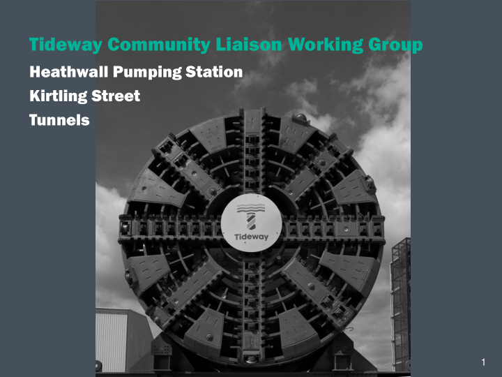 tideway community liaison working group