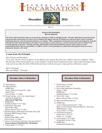 2016  December  And she gave birth to her firstborn son and wrapped him in bands of cloth, and laid