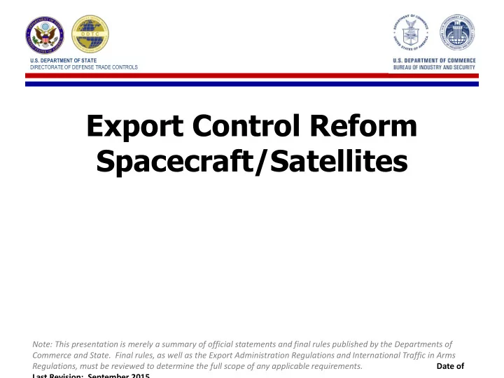 export control reform
