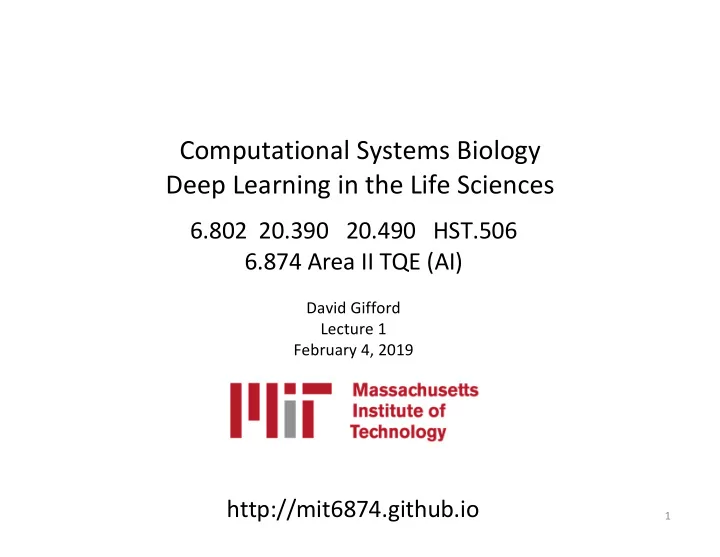 computational systems biology deep learning in the life