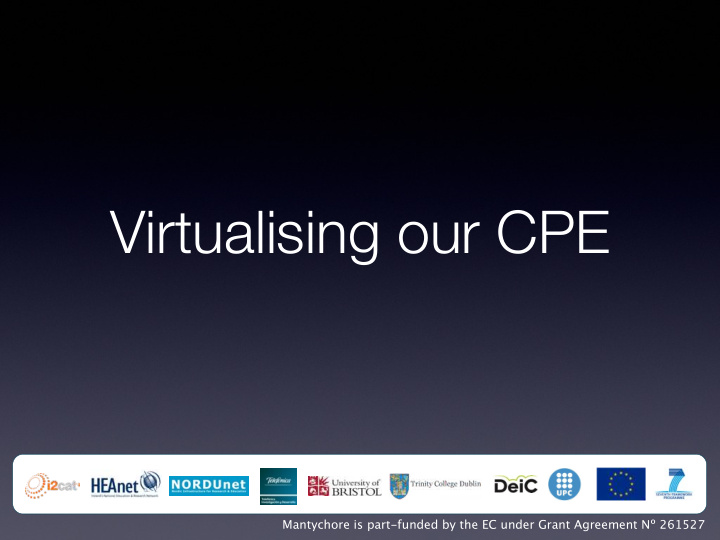 virtualising our cpe