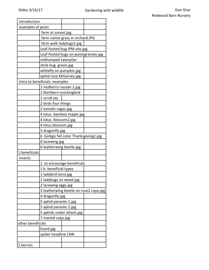 slides 3 16 17 don shor gardening with wildlife redwood