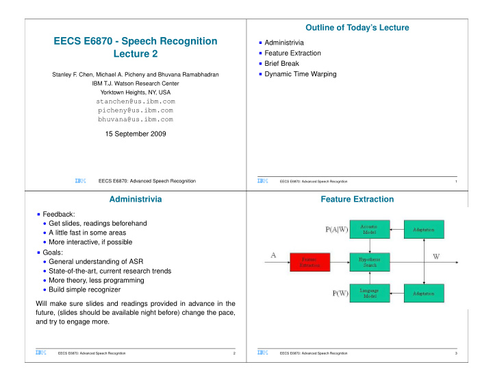 eecs e6870 speech recognition