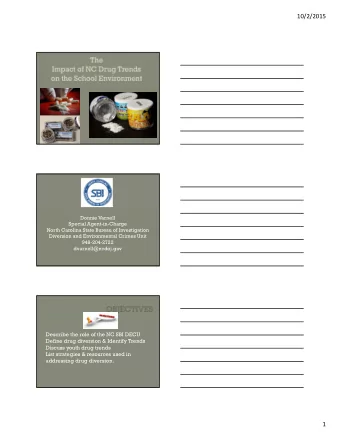 10/2/2015  Donnie Varnell  Special Agent-in-Charge  North Carolina State Bureau of Investigation