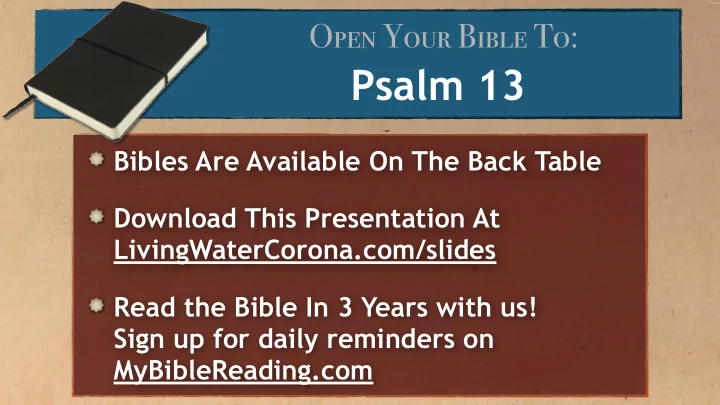 psalm 13