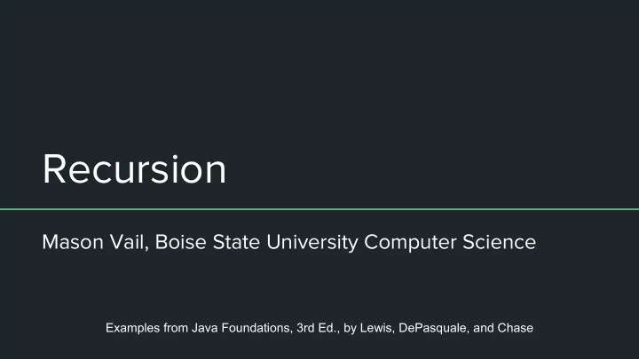 recursion