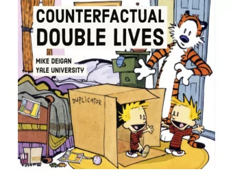 Counteridenticals &amp; Double Lives  Counterfactuals whose antecedents involve apparent