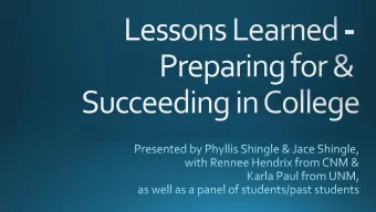 www.fafsa.ed.gov  www.thinkcollege.net  www.ratemyprofessor.com  Aaron Anderson, UNM  Kevin