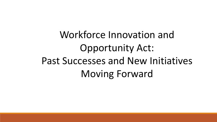 opportunity act