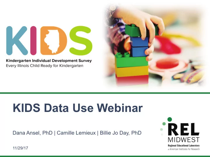 kids data use webinar