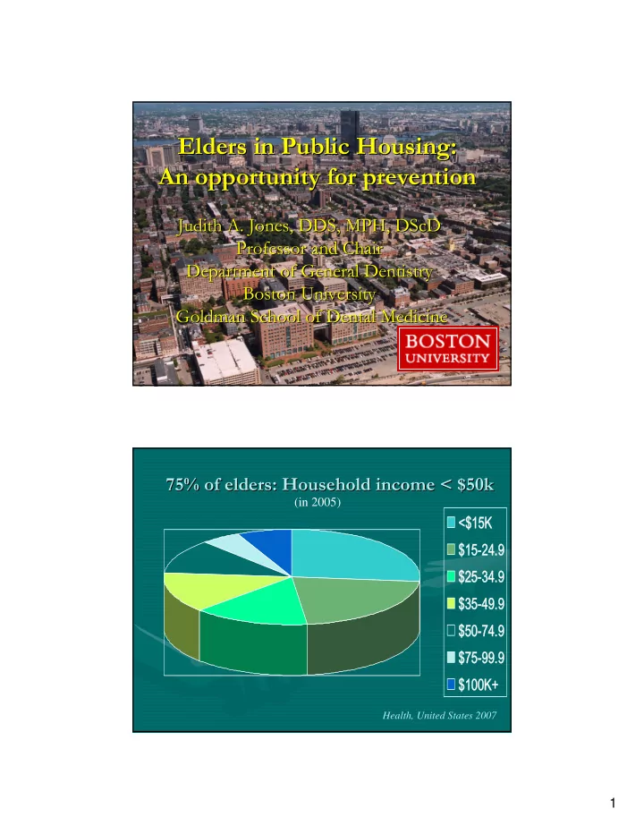 elders in public housing elders in public housing an