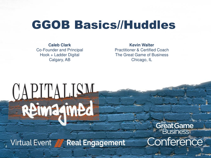 ggob basics huddles