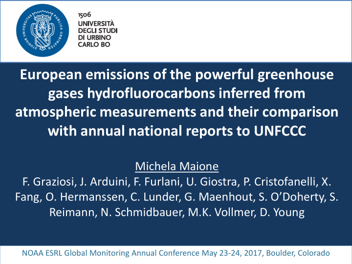 european emissions of the powerful greenhouse gases