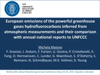 European emissions of the powerful greenhouse  gases hydrofluorocarbons inferred from  atmospheric