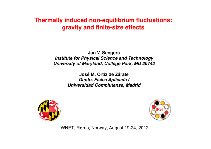 thermally induced non equilibrium fluctuations gravity