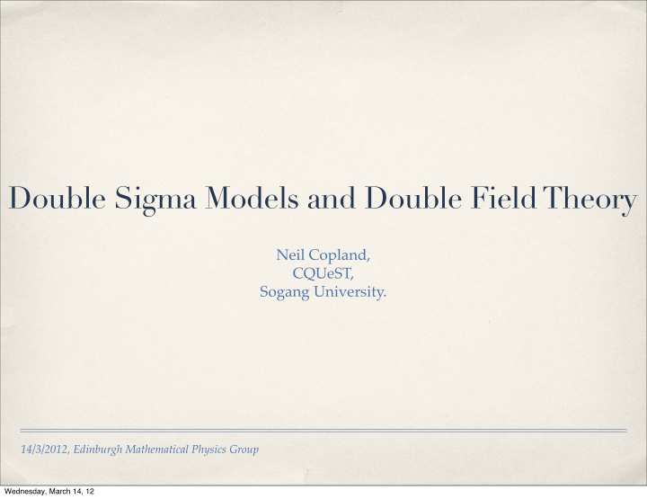 double sigma models and double field theory