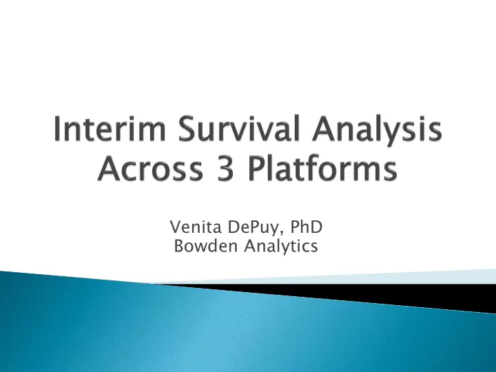 venita depuy phd bowden analytics pr pre pl planned a d