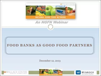 Presentation Outline  Technical Orientation    |  Welcome / Introduction    John Fisk Wallace