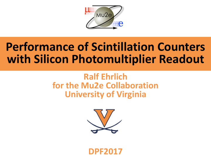 with silicon photomultiplier readout