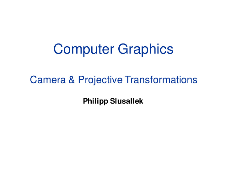 computer graphics