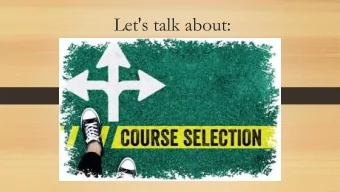 Let's talk about:  What to expect:  February 28: 2019-2020 Curriculum Guide is emailed to you