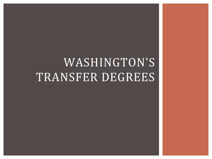 washington s